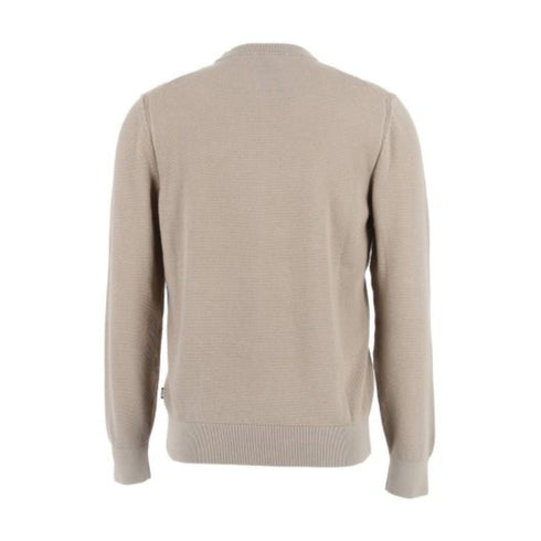 Boss Maglia Maglia Uomo a girocollo in cotone Beige - Francavilla Moda